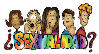 Dibujo de personas sorprendidas por la palabra sexualidad 